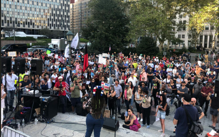 Protesters Against Vaccine Mandates in NYC: ‘This Is a Turning Point’